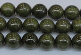 CPY753 15.5 inches 10mm round pyrite gemstone beads wholesale