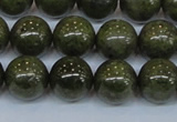 CPY755 15.5 inches 14mm round pyrite gemstone beads wholesale