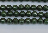 CPY760 15.5 inches 4mm round pyrite gemstone beads wholesale