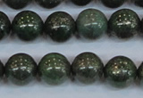 CPY764 15.5 inches 12mm round pyrite gemstone beads wholesale