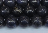 CPY775 15.5 inches 14mm round pyrite gemstone beads wholesale