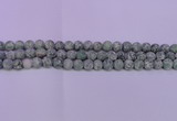 CQJ250 15.5 inches 4mm round matte Qinghai jade beads