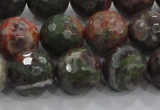 CRA105 15.5 inches 16mm faceted round rainforest agate beads