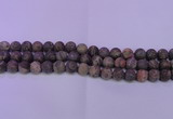 CRA120 15.5 inches 4mm round matte rainforest agate beads