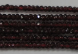 CRB100 15.5 inches 2*3.5mm faceted rondelle red garnet gemstone beads