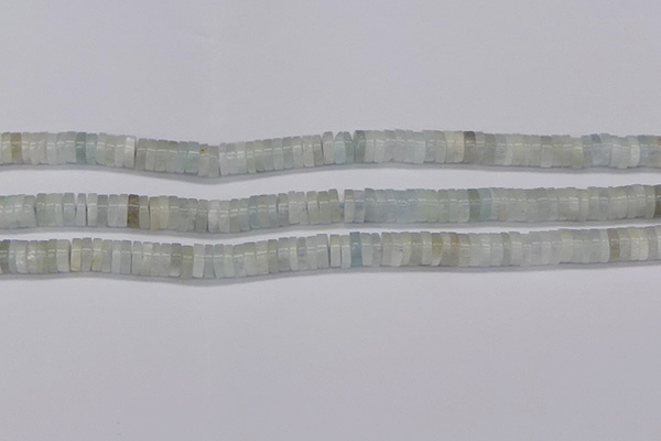 CRB1002 15.5 inches 2*6mm heishi aquamarine beads wholesale