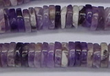 CRB1008 15.5 inches 2*7mm heishi dogtooth amethyst beads wholesale