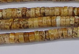 CRB1015 15.5 inches 2*4mm heishi picture jasper beads wholesale