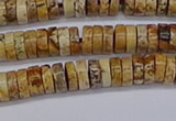 CRB1016 15.5 inches 2*5mm heishi picture jasper beads wholesale