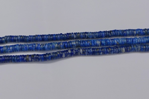 CRB1027 15.5 inches 2*6mm heishi lapis lazuli beads wholesale