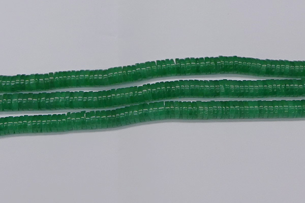 CRB1032 15.5 inches 2*6mm heishi green aventurine beads wholesale