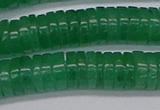 CRB1033 15.5 inches 2*7mm heishi green aventurine beads wholesale