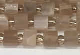 CRB1057 15.5 inches 4*6mm - 5*6mm faceted tyre moonstone beads