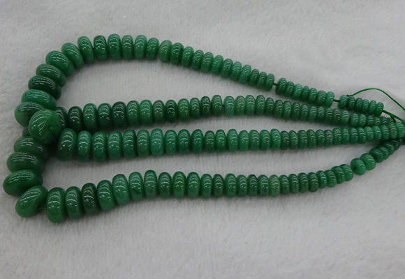 CRB1107 15.5 inches 5*8mm - 9*18mm rondelle green aventurine beads