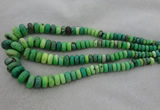 CRB1108 15.5 inches 5*8mm - 9*18mm rondelle grass agate beads