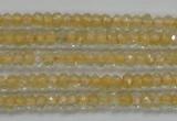 CRB114 15.5 inches 3*4.5mm faceted rondelle citrine gemstone beads