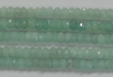 CRB115 15.5 inches 3*4.5mm faceted rondelle amazonite beads