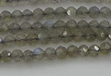 CRB1202 15.5 inches 3*4mm faceted rondelle labradorite beads