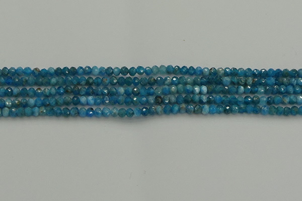 CRB1203 15.5 inches 3*4mm faceted rondelle apatite beads