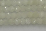 CRB1211 15.5 inches 4*6mm faceted rondelle white moonstone beads