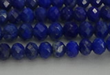 CRB1217 15.5 inches 4*6mm faceted rondelle lapis lazuli beads