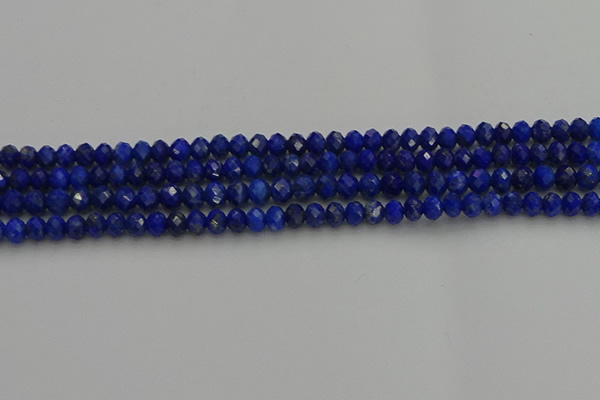 CRB1217 15.5 inches 4*6mm faceted rondelle lapis lazuli beads