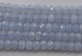 CRB123 15.5 inches 2.5*4mm faceted rondelle blue lace agate beads