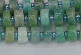 CRB1231 15.5 inches 5*8mm tyre amazonite gemstone beads