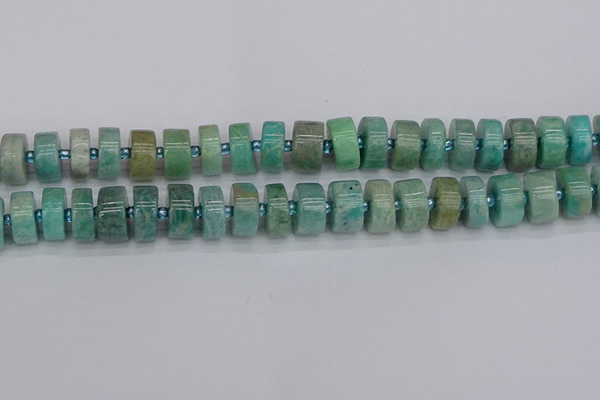 CRB1234 15.5 inches 7*14mm tyre amazonite gemstone beads