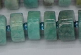 CRB1235 15.5 inches 8*16mm tyre amazonite gemstone beads