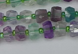 CRB1287 15.5 inches 5*8mm faceted rondelle fluorite beads