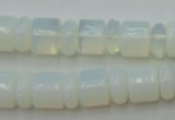 CRB135 15.5 inches 6*12mm & 10*12mm rondelle opal beads