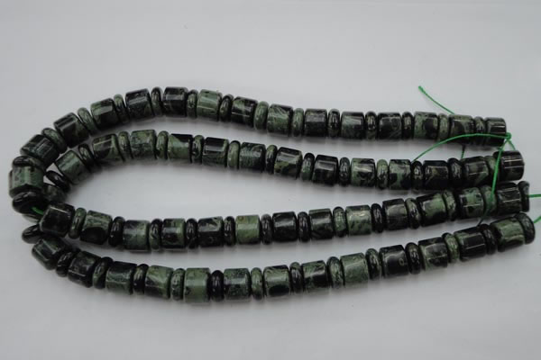 CRB139 15.5 inches 6*12mm & 10*12mm rondelle kambaba jasper beads