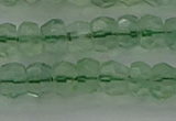 CRB1458 15.5 inches 4*6mm faceted rondelle green fluorite beads