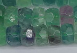 CRB1465 15.5 inches 6*10mm faceted rondelle fluorite beads