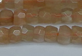 CRB1468 15.5 inches 4*6mm faceted rondelle moonstone beads