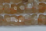 CRB1469 15.5 inches 5*8mm faceted rondelle moonstone beads