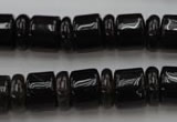 CRB150 15.5 inches 6*12mm & 10*12mm rondelle smoky quartz beads