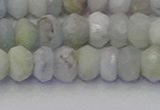 CRB1824 15.5 inches 5*7mm faceted rondelle aquamarine beads