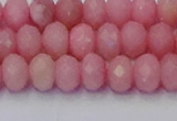 CRB1849 15.5 inches 5*8mm faceted rondelle pink opal beads