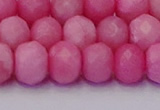 CRB1850 15.5 inches 6*10mm faceted rondelle pink opal beads