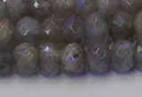 CRB1854 15.5 inches 6*10mm faceted rondelle labradorite beads