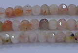 CRB1869 15.5 inches 2*3mm faceted rondelle sunstone beads