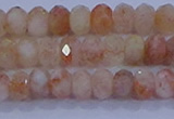 CRB1870 15.5 inches 2.5*4mm faceted rondelle sunstone beads