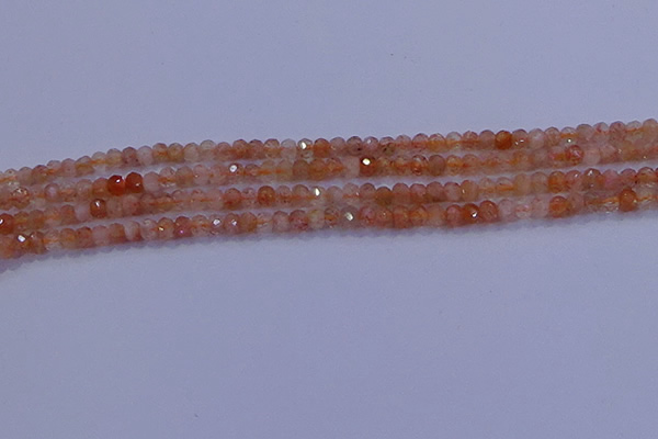 CRB1872 15.5 inches 2*3mm faceted rondelle sunstone beads