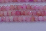 CRB1875 15.5 inches 2*3mm faceted rondelle pink opal beads