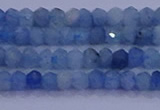 CRB1890 15.5 inches 2*3mm faceted rondelle aquamarine beads