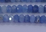 CRB1891 15.5 inches 3*5mm faceted rondelle aquamarine beads