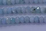 CRB1894 15.5 inches 2.5*4mm faceted rondelle larimar beads