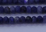 CRB1904 15.5 inches 2.5*4mm faceted rondelle sapphire beads